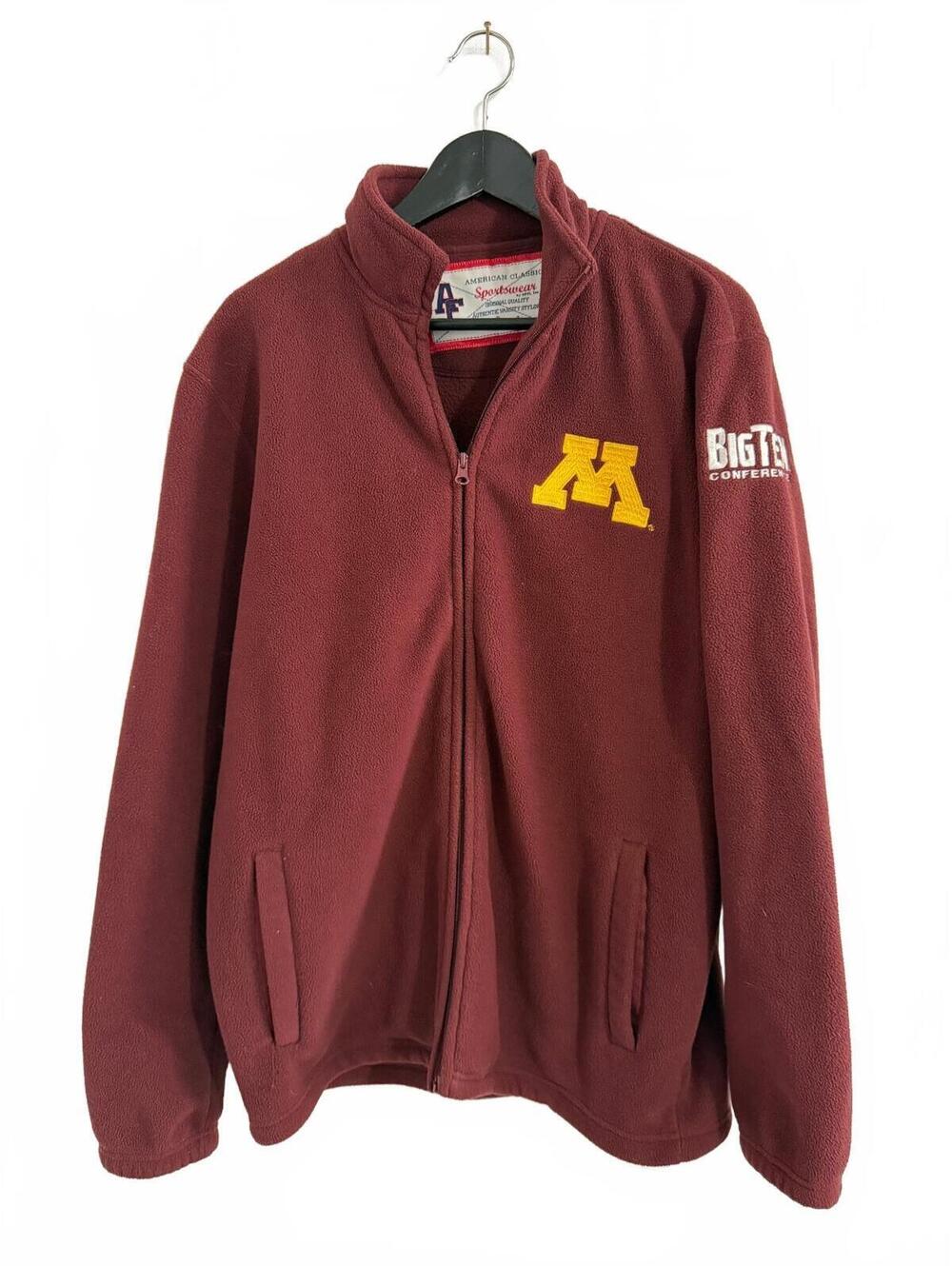 Minnesota Gophers Full-Zip Fleece Sweatshirt Size Large